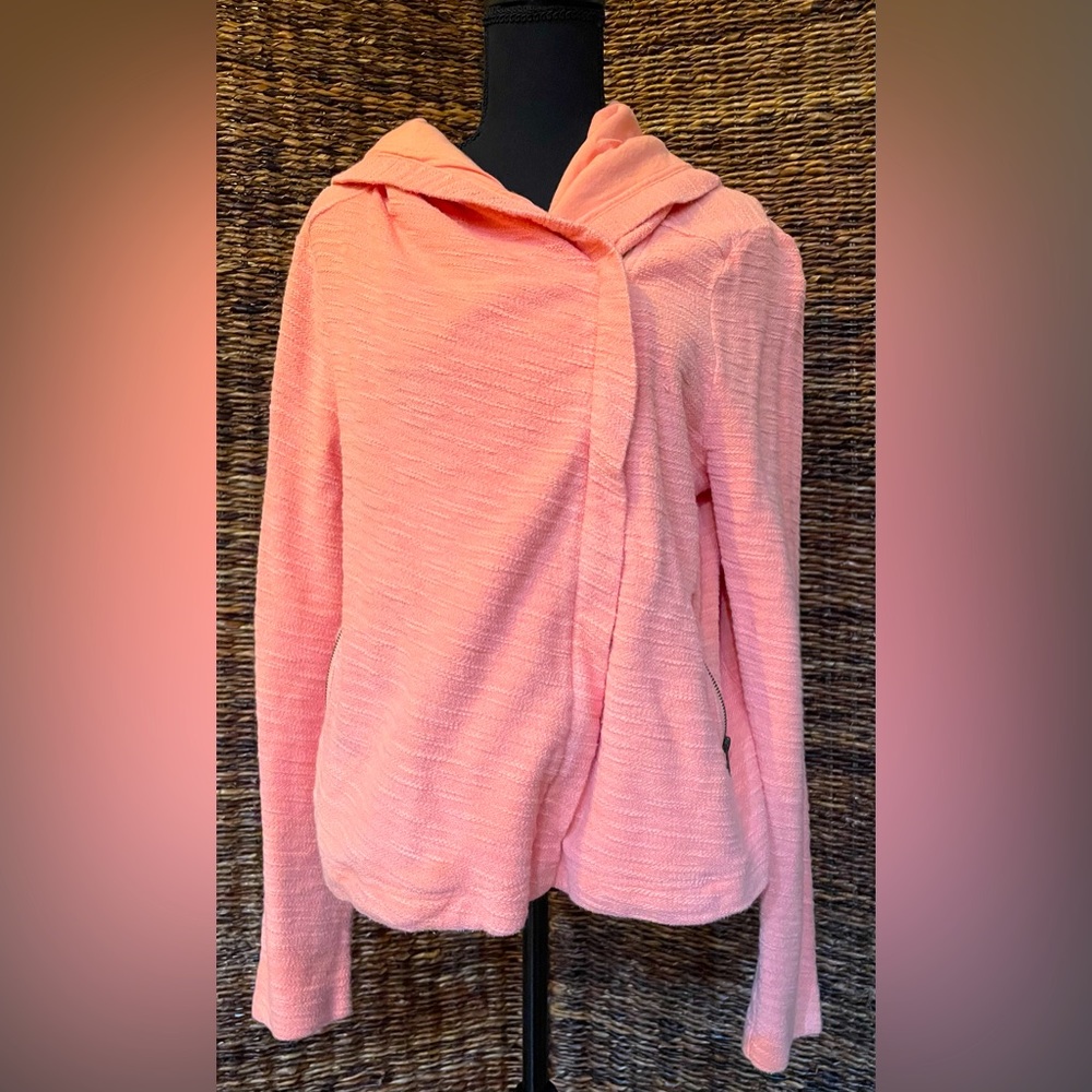 Anthropologie pink hoodie size large
